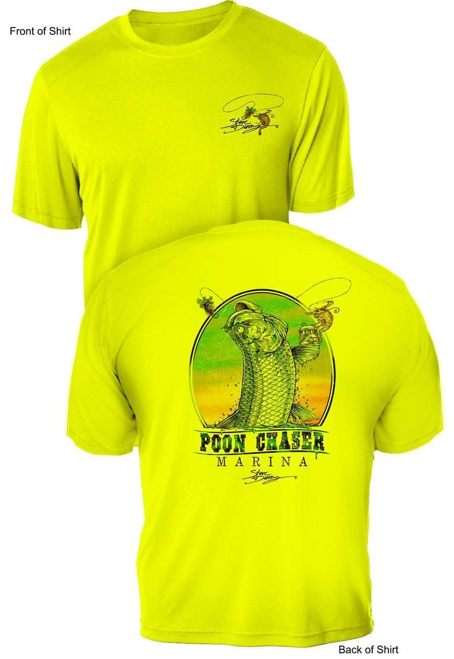 Poon Chaser- UV Sun Protection Shirt - 100% Polyester - Short Sleeve UPF 50