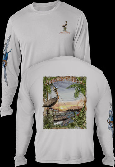 "Latitude Attitude" Men's Extreme Wick Long Sleeve Performance Shirt ᴜᴘꜰ-ᴛᴇᴇ