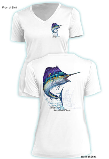 Sailfish Cheers- Ladies Short Sleeve V-Neck-100% Polyester