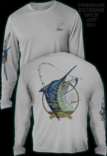 "Dirty Marlin" Men's Extreme Wick Long Sleeve Performance Shirt ᴜᴘꜰ-ᴛᴇᴇ