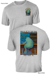 Pre-Order- Belly Up to The Bar Lonely Manatee- UV Sun Protection Shirt - 100% Polyester - Short Sleeve UPF 50
