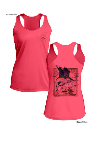 Sailfish Classic - Ladies Racerback Tank-100% Polyester