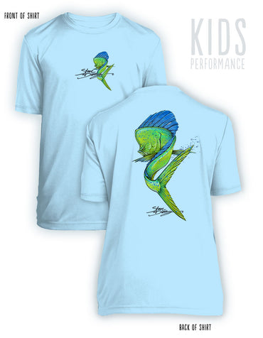 Mahi Swim- KIDS Short Sleeve Performance - 100% Polyester