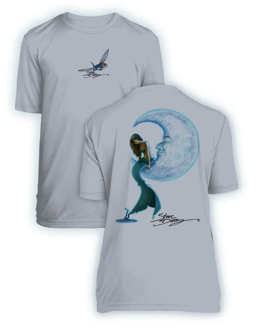Mermaid in the Moon- KIDS Short Sleeve Performance - 100% Polyester