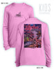 Sharky's Diner- KIDS Long Sleeve Performance Shirt- 100% Polyester