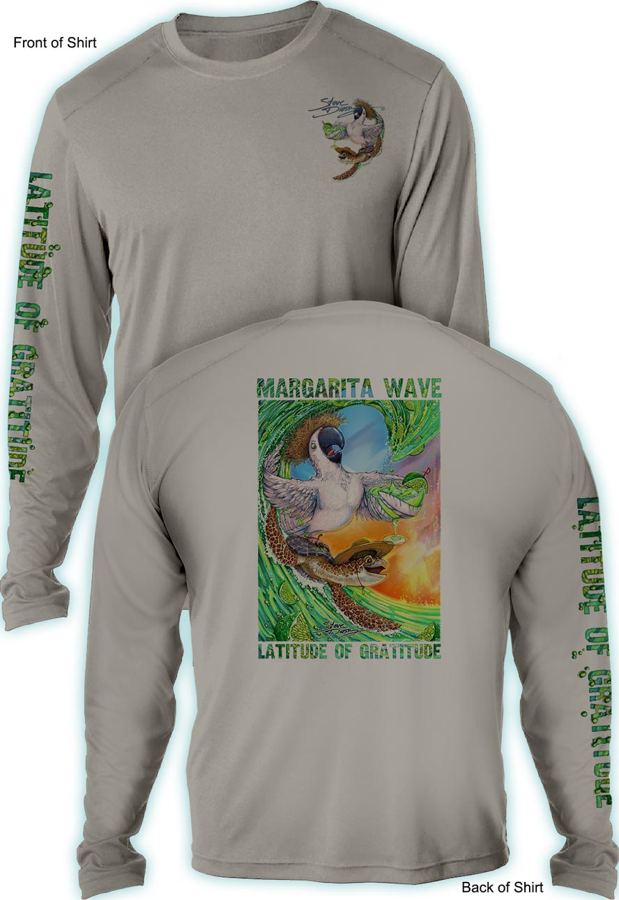 Margarita Wave - MEN'S LONG SLEEVE SUN PROTECTION SHIRT ᴜᴘꜰ-ᴛᴇᴇ