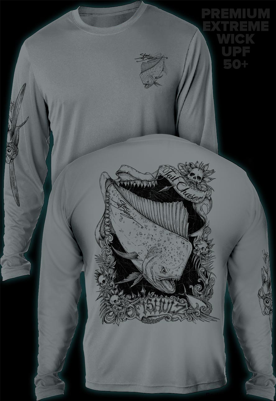 "Tail Chaser" Men's Extreme Wick Long Sleeve Performance Shirt ᴜᴘꜰ-ᴛᴇᴇ