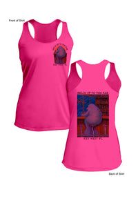 Pre-Order: Belly Up to the Bar- Lonely Manatee - Ladies Racerback Tank-100% Polyester
