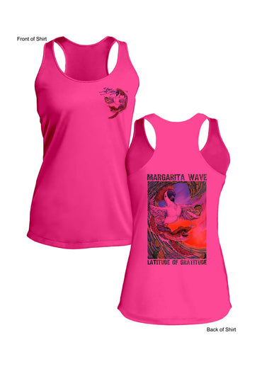 Margarita Wave - Ladies Racerback Tank-100% Polyester