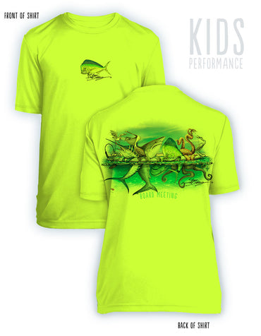 Board Meeting- KIDS Short Sleeve Performance - 100% Polyester