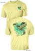 Slow Lane Turtle Color- UV Sun Protection Shirt - 100% Polyester - Short Sleeve UPF 50