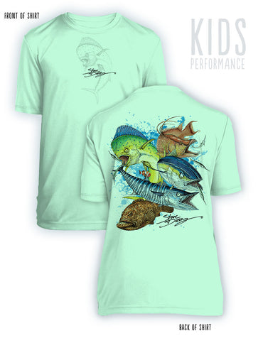 Grand Slam- KIDS Short Sleeve Performance - 100% Polyester