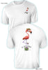 Dirty Flamingo- UV Sun Protection Shirt - 100% Polyester - Short Sleeve UPF 50