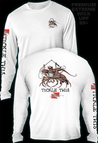 "Tickle This Lobster" Men's Extreme Wick Long Sleeve Performance Shirt ᴜᴘꜰ-ᴛᴇᴇ