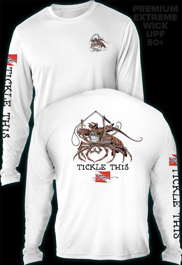 "Tickle This Lobster" Men's Extreme Wick Long Sleeve Performance Shirt ᴜᴘꜰ-ᴛᴇᴇ