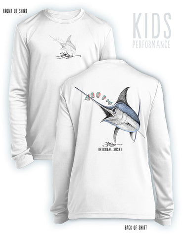Original Sushi - KIDS Long Sleeve Performance - 100% Polyester