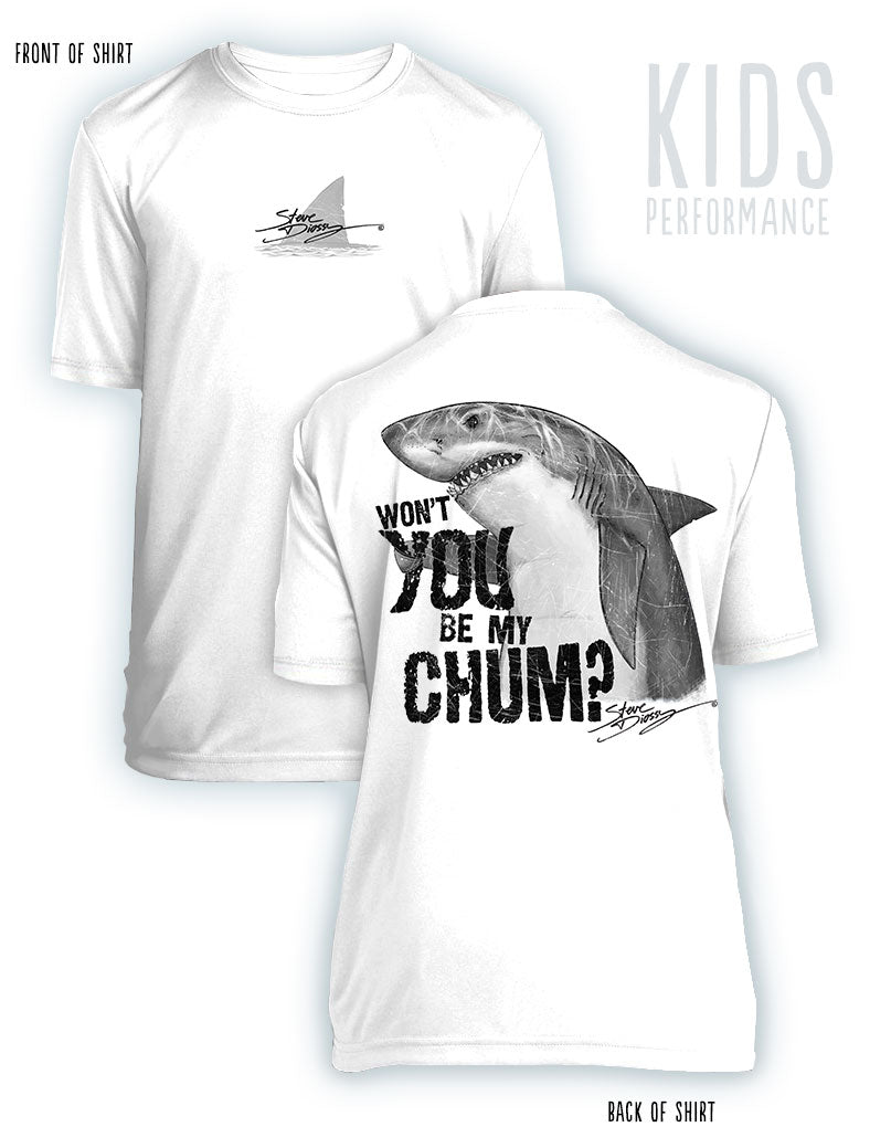 Shark Chum- KIDS Short Sleeve Performance - 100% Polyester