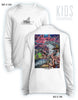 Sharky's Diner- KIDS Long Sleeve Performance Shirt- 100% Polyester
