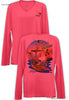 Chasing Happy Hours- Ladies Long Sleeve V-Neck-100% Polyester