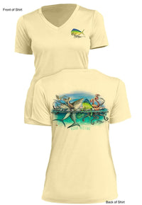 Board Meeting - Ladies Short Sleeve V-Neck-100% Polyester