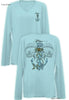 Mahi Anchor- Color- Ladies Long Sleeve V-Neck-100% Polyester
