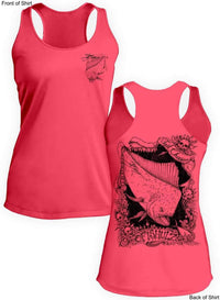 Tail Chaser- Ladies Racerback Tank-100% Polyester