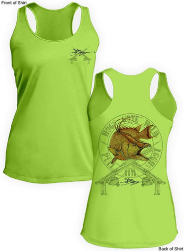 Hogs Gone Wild- Ladies Racerback Tank-100% Polyester