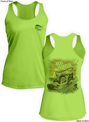 Reel Reversal- Ladies Racerback Tank-100% Polyester