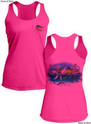 Board Meeting- Ladies Racerback Tank-100% Polyester