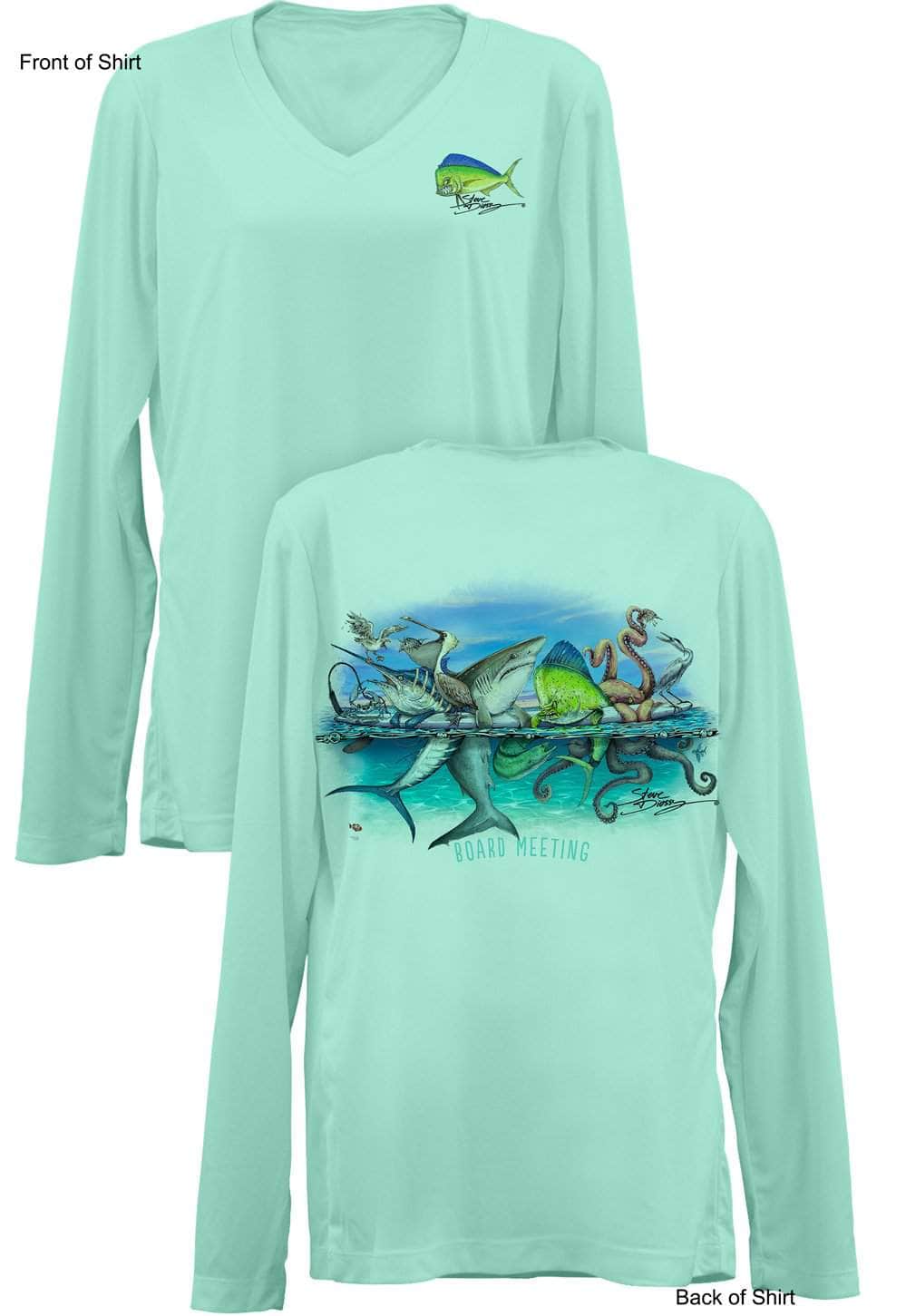 Board Meeting- Ladies Long Sleeve V-Neck-100% Polyester