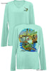 Chasing Happy Hours- Ladies Long Sleeve V-Neck-100% Polyester