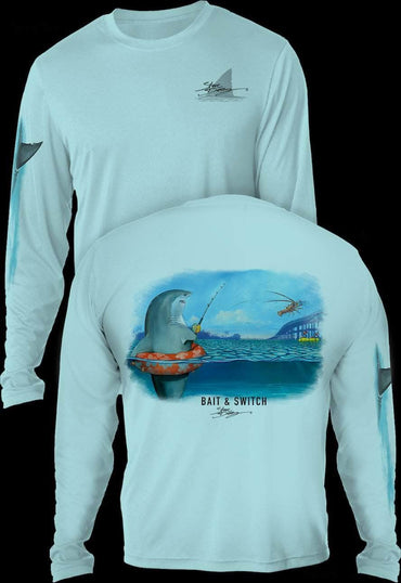 "Bait & Switch" Men's Extreme Wick Long Sleeve Performance Shirt ᴜᴘꜰ-ᴛᴇᴇ