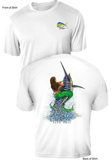 Live Bait- UV Sun Protection Shirt - 100% Polyester - Short Sleeve UPF 50