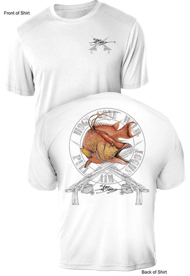 Hogs Gone Wild- UV Sun Protection Shirt - 100% Polyester - Short Sleeve UPF 50