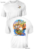 Chasing Happy Hours- UV Sun Protection Shirt - 100% Polyester - Short Sleeve UPF 50