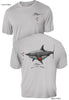 Donut Shark- UV Sun Protection Shirt - 100% Polyester - Short Sleeve UPF 50