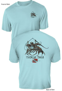 Tickle This Lobster- UV Sun Protection Shirt - 100% Polyester - Short Sleeve UPF 50