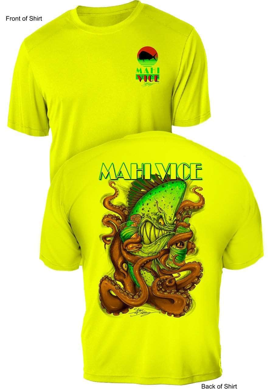 Mahi Vice - UV Sun Protection Shirt - 100% Polyester - Short Sleeve UPF 50
